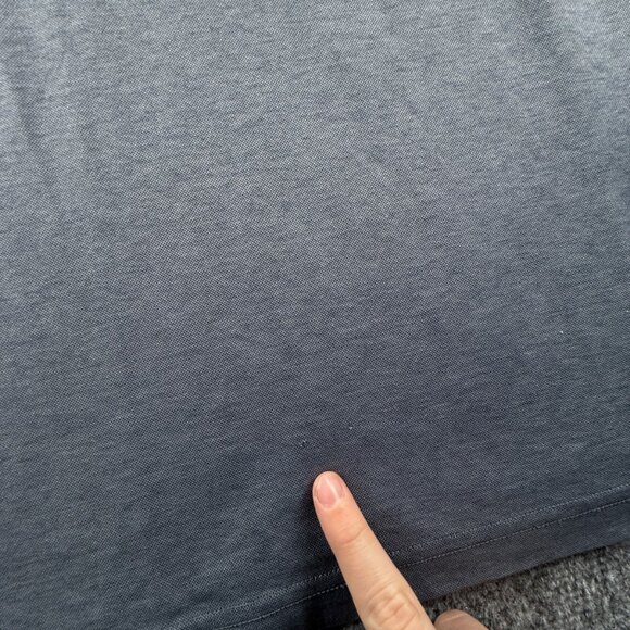 Travis Mathew USA Flag Polo Shirt Gray 2XL Peru Short Sleeve Collared Golf Men - Picture 12 of 14